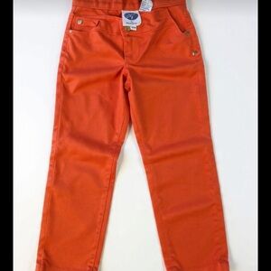 DG2 by Diane Gilman Vibrant Orange Kids Casual Pants